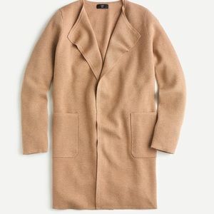 NWOT J. Crew Julliette Collarless Sweater Blazer M